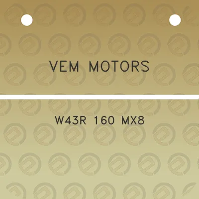 vem-motors-w43r-160-mx8