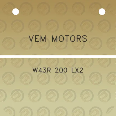 vem-motors-w43r-200-lx2