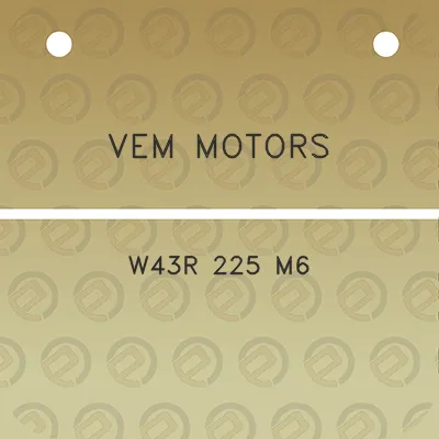 vem-motors-w43r-225-m6