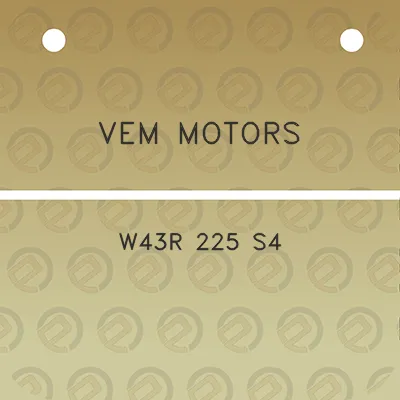 vem-motors-w43r-225-s4