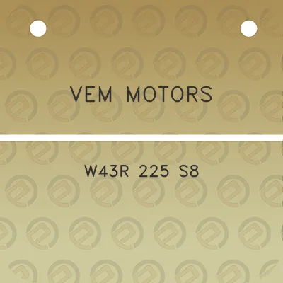 vem-motors-w43r-225-s8