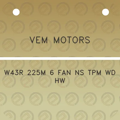 vem-motors-w43r-225m-6-fan-ns-tpm-wd-hw