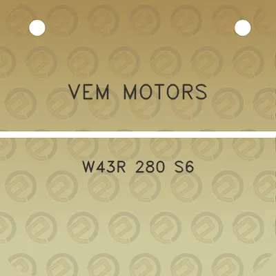 vem-motors-w43r-280-s6