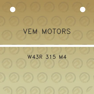 vem-motors-w43r-315-m4