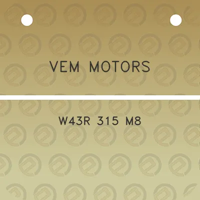 vem-motors-w43r-315-m8