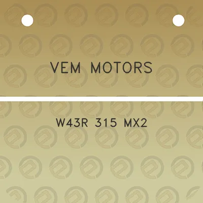 vem-motors-w43r-315-mx2