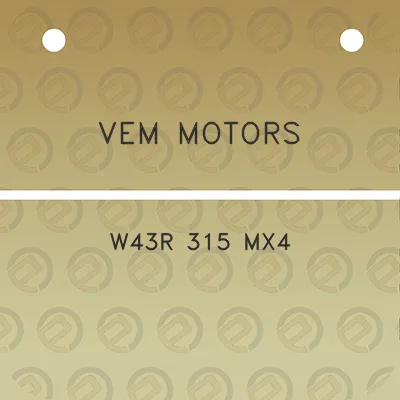 vem-motors-w43r-315-mx4