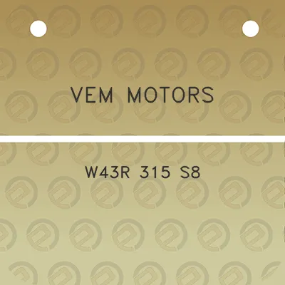 vem-motors-w43r-315-s8