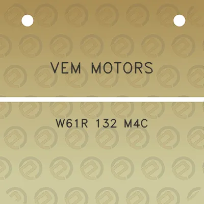 vem-motors-w61r-132-m4c