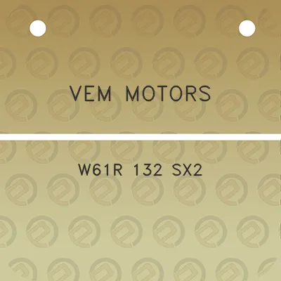 vem-motors-w61r-132-sx2