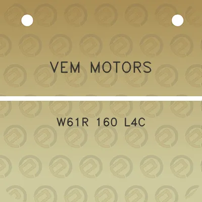 vem-motors-w61r-160-l4c