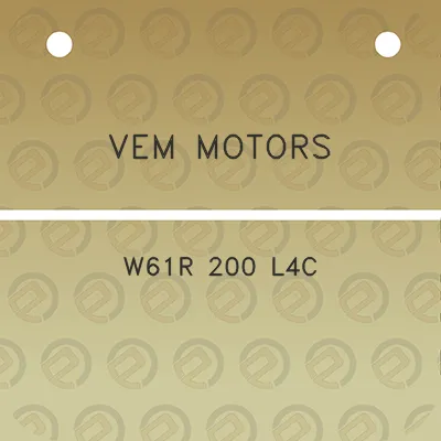 vem-motors-w61r-200-l4c