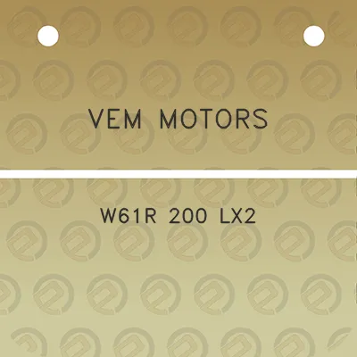 vem-motors-w61r-200-lx2