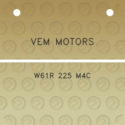 vem-motors-w61r-225-m4c