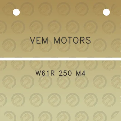 vem-motors-w61r-250-m4