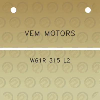 vem-motors-w61r-315-l2