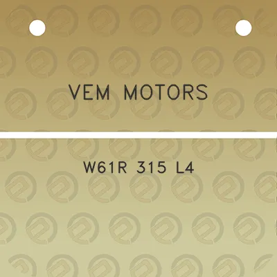 vem-motors-w61r-315-l4