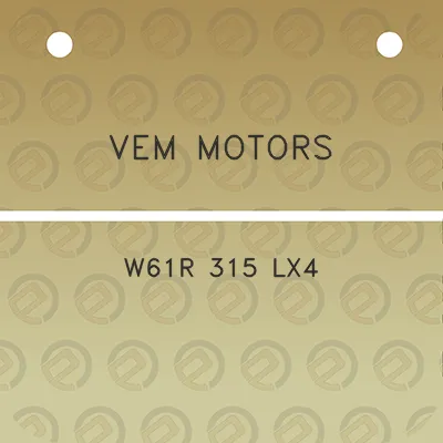 vem-motors-w61r-315-lx4