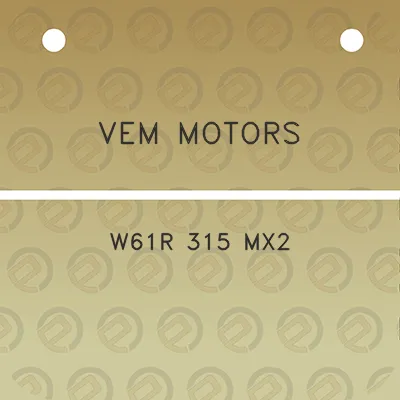 vem-motors-w61r-315-mx2