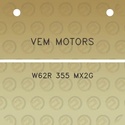 vem-motors-w62r-355-mx2g