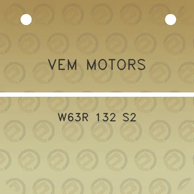 vem-motors-w63r-132-s2