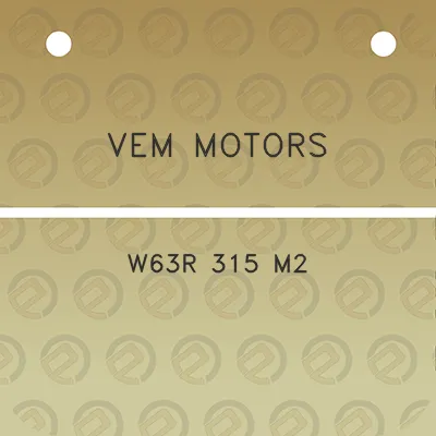 vem-motors-w63r-315-m2