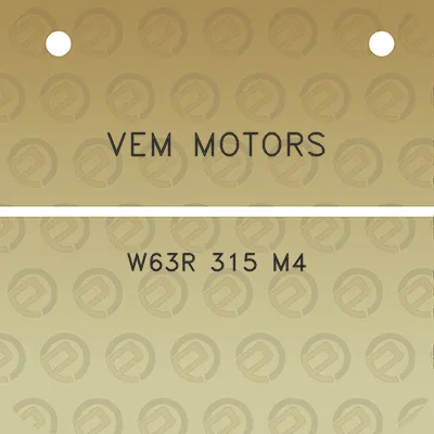 vem-motors-w63r-315-m4