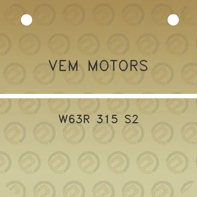 vem-motors-w63r-315-s2