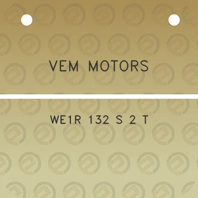 vem-motors-we1r-132-s-2-t