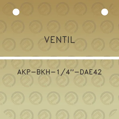 ventil-akp-bkh-14-dae42