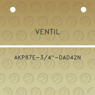 ventil-akp87e-34-dad42n