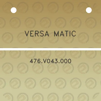 versa-matic-476v043000