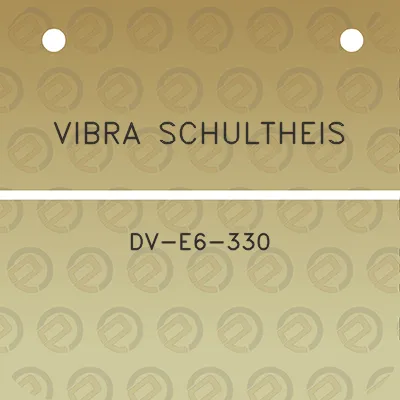 vibra-schultheis-dv-e6-330