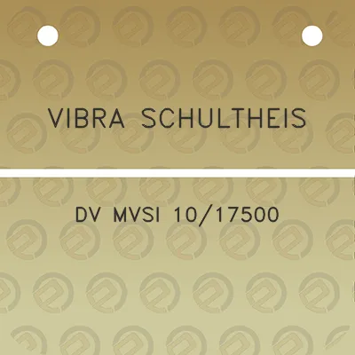 vibra-schultheis-dv-mvsi-1017500