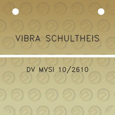 vibra-schultheis-dv-mvsi-102610