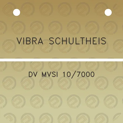 vibra-schultheis-dv-mvsi-107000