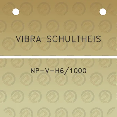 vibra-schultheis-np-v-h61000