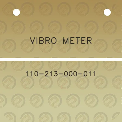 vibro-meter-110-213-000-011