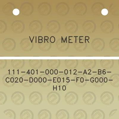 vibro-meter-111-401-000-012-a2-b6-c020-d000-e015-f0-g000-h10