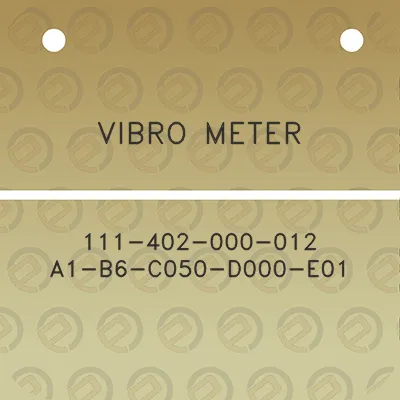 vibro-meter-111-402-000-012-a1-b6-c050-d000-e01