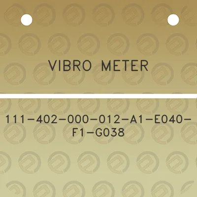 vibro-meter-111-402-000-012-a1-e040-f1-g038