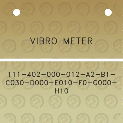 vibro-meter-111-402-000-012-a2-b1-c030-d000-e010-f0-g000-h10