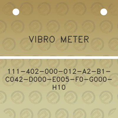 vibro-meter-111-402-000-012-a2-b1-c042-d000-e005-f0-g000-h10