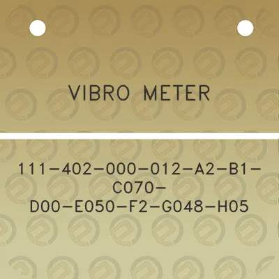 vibro-meter-111-402-000-012-a2-b1-c070-d00-e050-f2-g048-h05