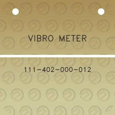 vibro-meter-111-402-000-012