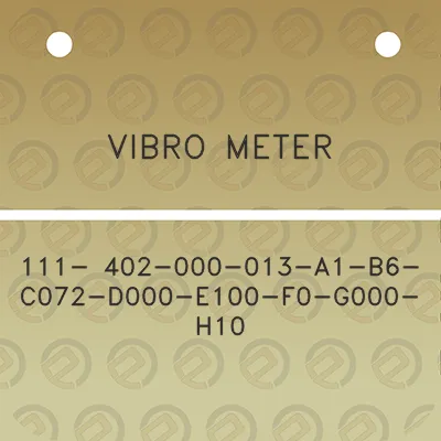 vibro-meter-111-402-000-013-a1-b6-c072-d000-e100-f0-g000-h10