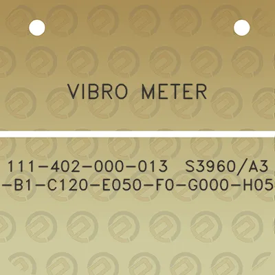 vibro-meter-111-402-000-013-s3960a3-b1-c120-e050-f0-g000-h05