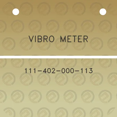 vibro-meter-111-402-000-113