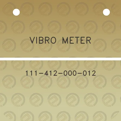 vibro-meter-111-412-000-012