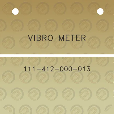 vibro-meter-111-412-000-013